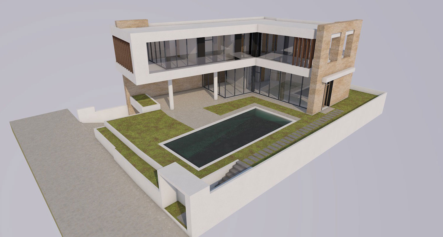 Architectural study of residence, Nea Kifisia Athens